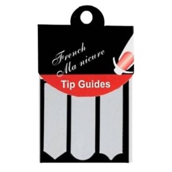 Stripes for French manicure stickers 3in1 New BABYFANABERIE Stickers white 0.01
