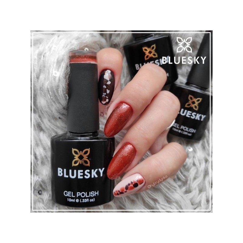 VIP hibridinis lakas 05 10 ml Bluesky BRUSH RED