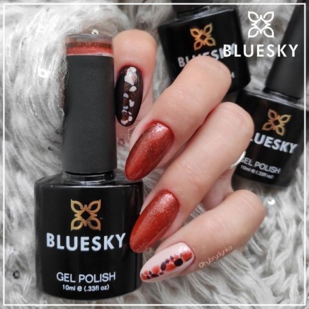 VIP hibridinis lakas 05 10 ml Bluesky BRUSH RED