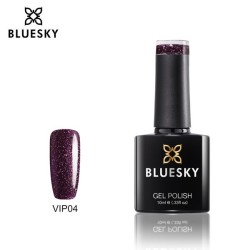 Bluesky VIP hibridinis lakas 04 10ml blizgantis violetinis
