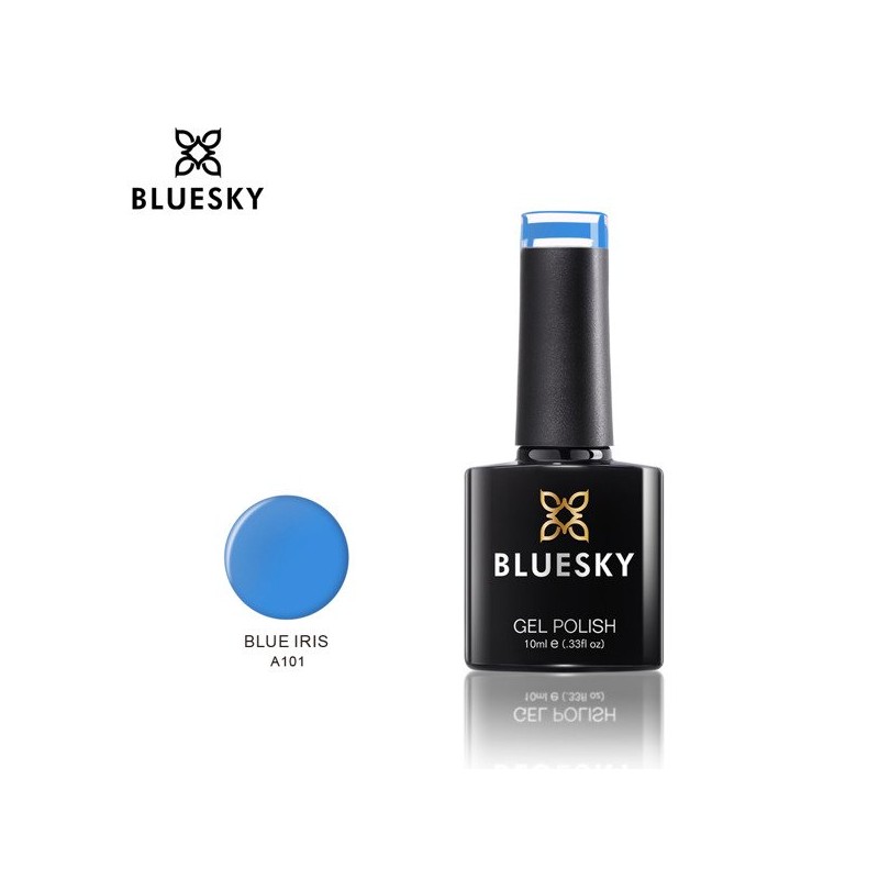 "Bluesky" hibridinis lakas A101 BLUE IRIS 10ml 10ml PASTELINĖ MĖLYNA