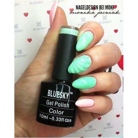 "Bluesky" hibridinis lakas A47 Mental Mint 10ml 10ml ŽALIA