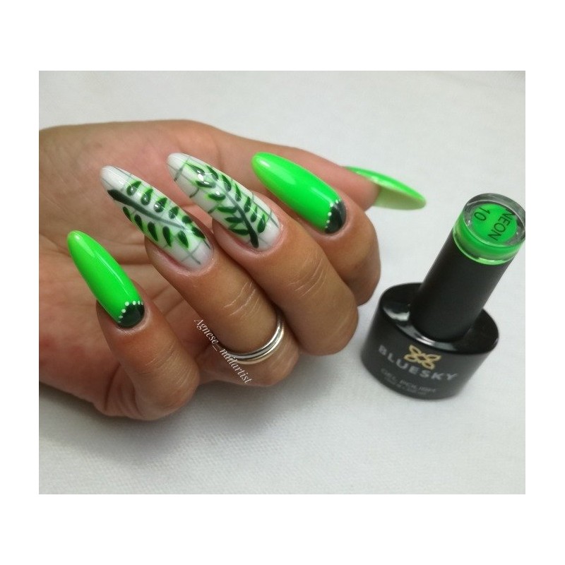 "Bluesky" hibridinis lakas NEON 10 APPLE GREEN 10ml 10ml NEON GREEN