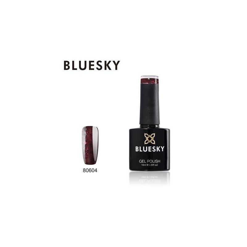 Bluesky gelinis lakas 80604 Poison Plum Glitter 10ml 10ml Bluesky gelinis lakas 80604 Poison Plum Glitter 10ml 10ml