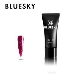 "Bluesky Gum" akrilinis gelis "Crystal 13" su raudonais blizgučiais 60g