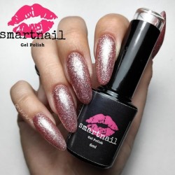 239 Smartnail Bella Rosa hibridinis lakas 6 ml 6g ROSEGOLD GOLDEN Pink