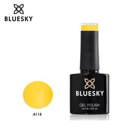Bluesky hibridinis lakas A118 kreminis 10ml 10ml PASTELINĖ GELTONA