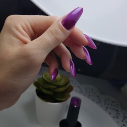 Bluesky hibridinis lakas A64 LILAC SPARKLE 10ml 10ml Perlamutrinis rausvas violetinis violetinis violetinis brokatas