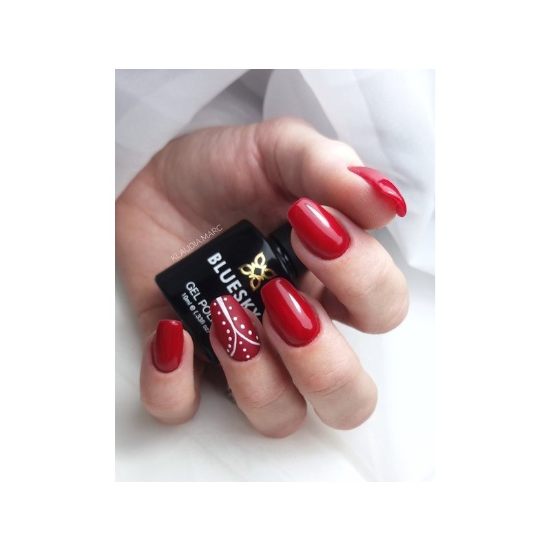 Bluesky hibridinis lakas A13 DARK RED 10ml 10ml RED