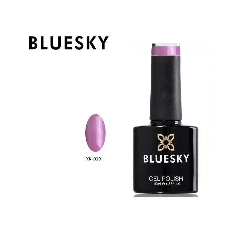 Bluesky hibridinis lakas XK 19 10ml 10ml perlamutrinis rožinis violetinis